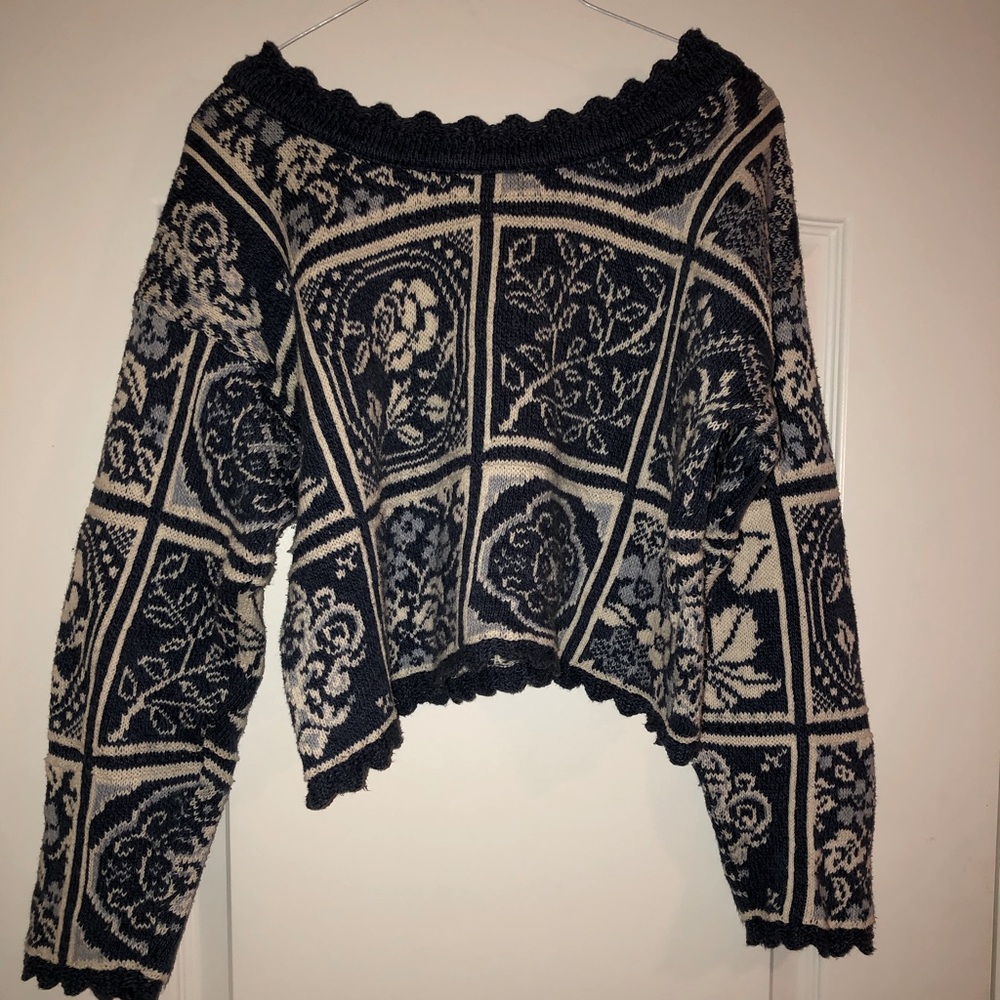 Vintage Nuovo County Seat Floral Pullover Sweater